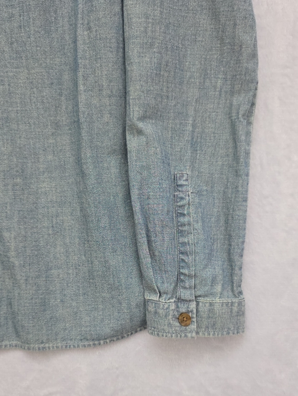 Thomas Pink PINK Casual Chambray Denim Popover Shirt Women's Size 14 - Picture 6 of 10